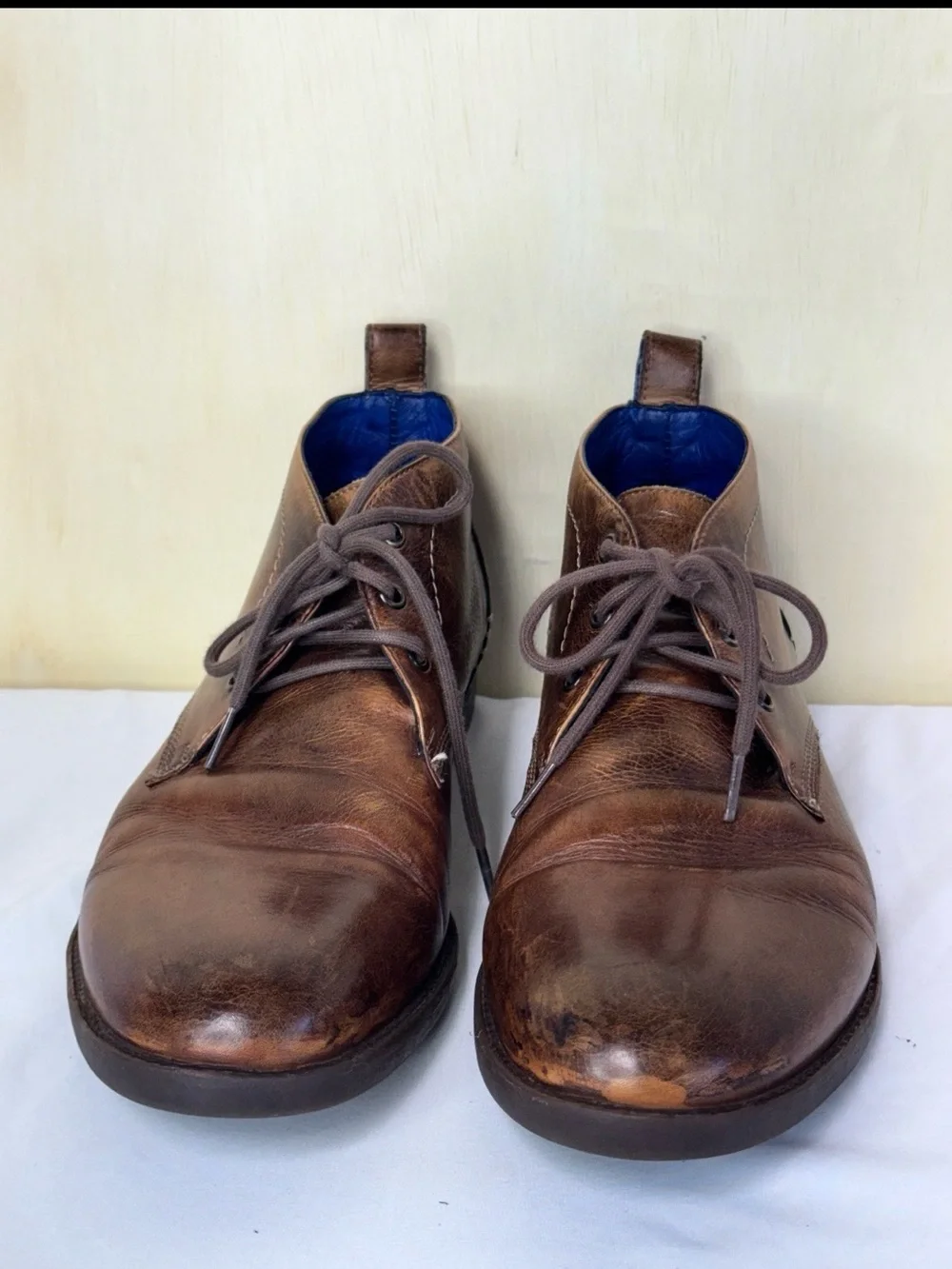 Bed Stu Illiad Lace Up Chukka Boots Mens Size US 11 Brown Leather